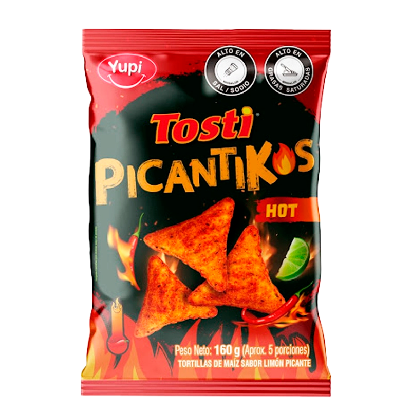 TOSTI PICANTIKOS HOT YUPI X 160 GR